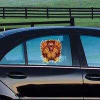 12 Pack Bulk Crazy Turkey Car Cling Thanksgiving Window Decoration - view 2