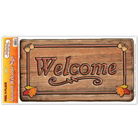 Thanksgiving Autumn Welcome Sign Peel 'N Place Clings - Bulk/12 Clings