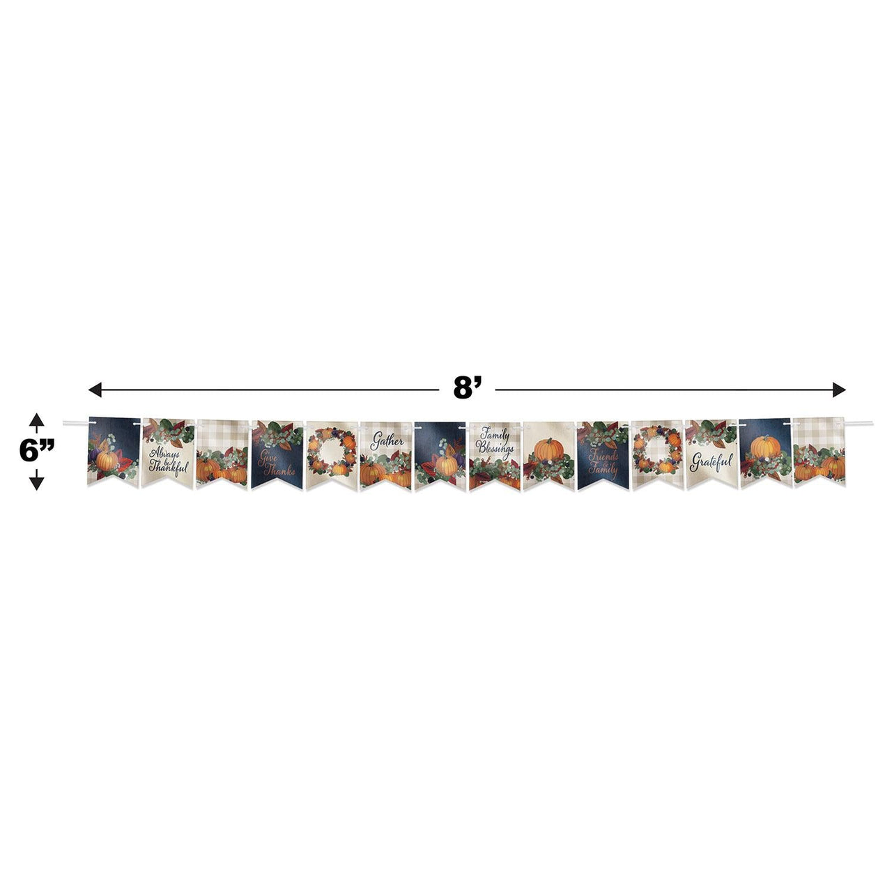 Fall Streamer Designs Bulk 12 Pack Beistle Foil Fall Thanksgiving Streamer – PartyDecorations.com