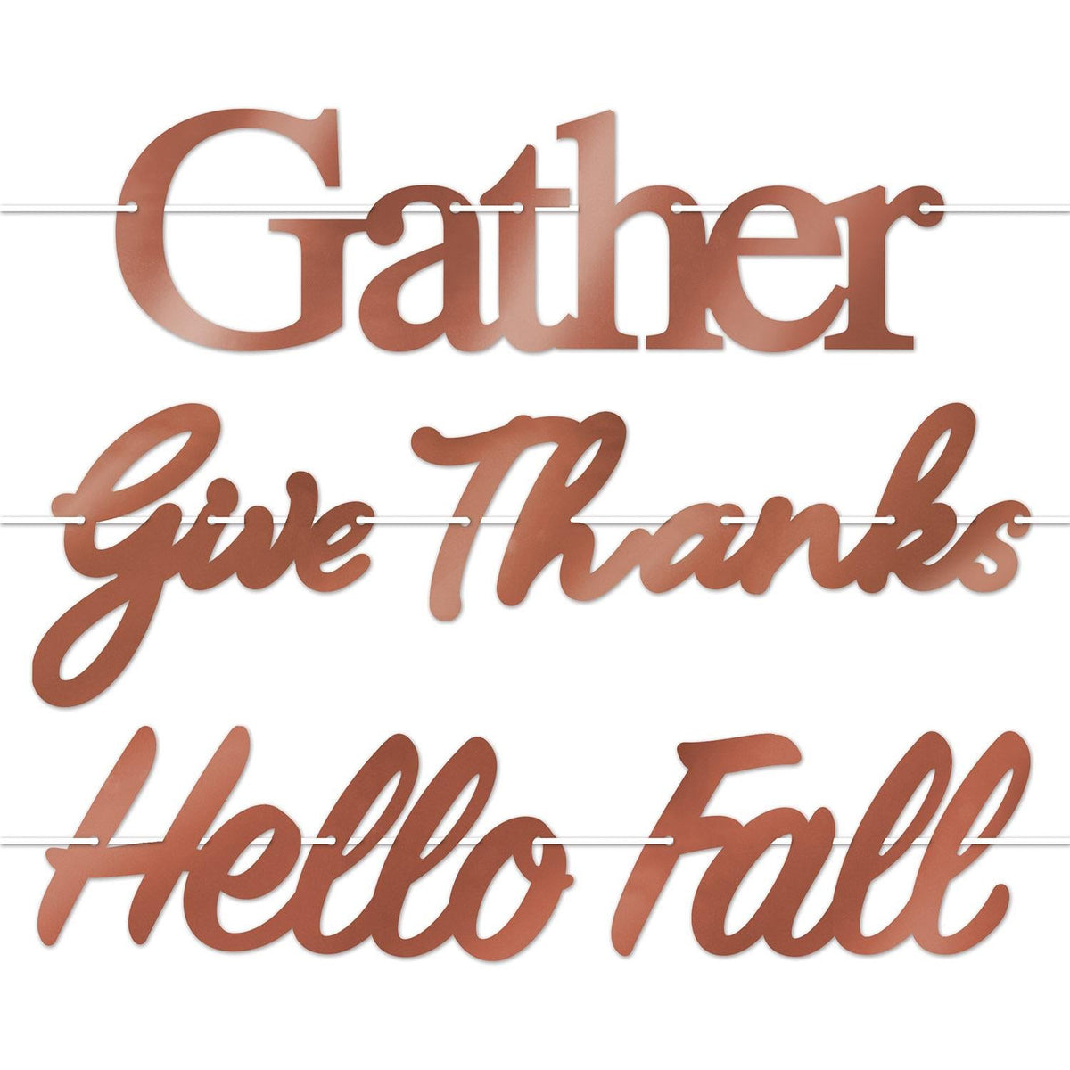 Bulk 12 Pack Foil Fall Thanksgiving Streamer Set | Beistle ...