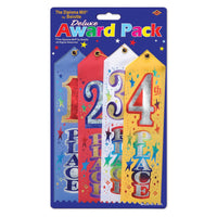 1st/2nd/3rd/4th Place Award Pack Ribbons - Bulk 6 Pack