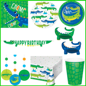 Alligator 47 Piece Birthday Party Kit for 8