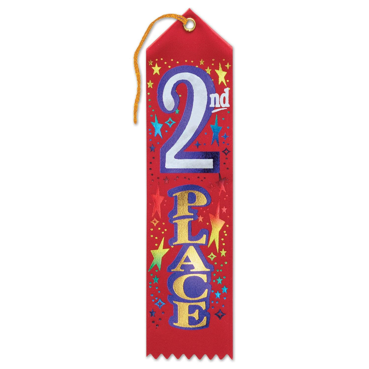 2nd Place Award Ribbon - Bulk 6 Pack