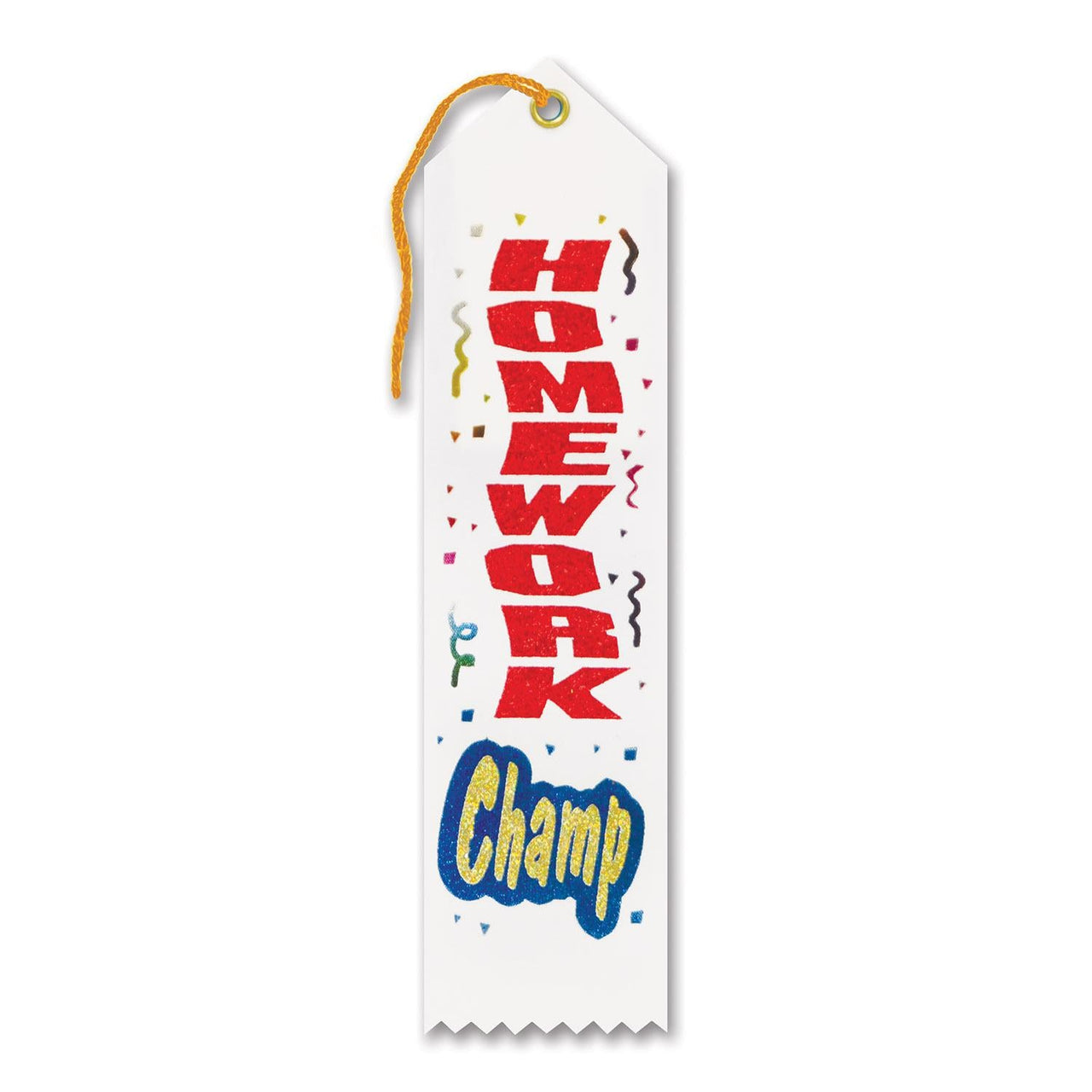 Homework Champ Award Ribbon - Bulk 6 Pack