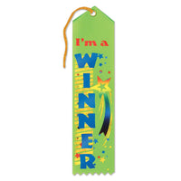I'm A Winner Award Ribbon - Bulk 6 Pack