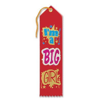 I'm A Big Girl Award Ribbon - Bulk 6 Pack