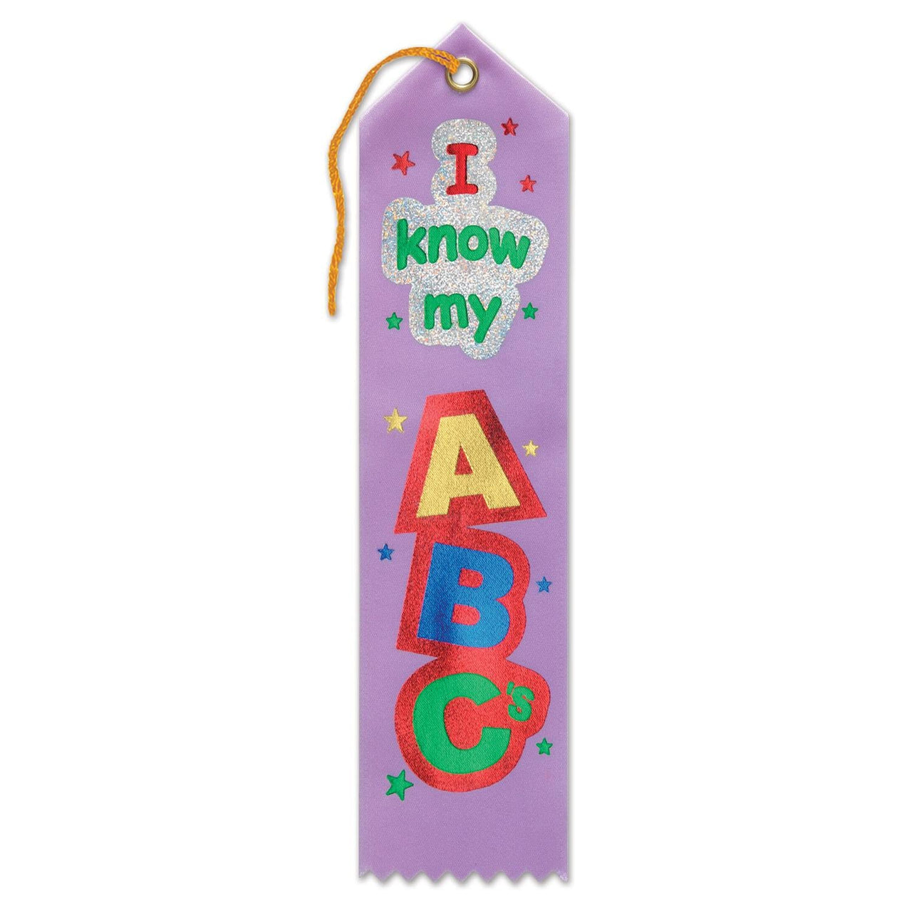 I Know My ABC's Award Ribbon - Bulk 6 Pack