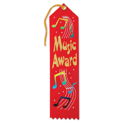 Music Award Ribbon - Bulk 6 Pack