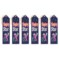 Beistle Singing Star Award Ribbon (Case of 6)