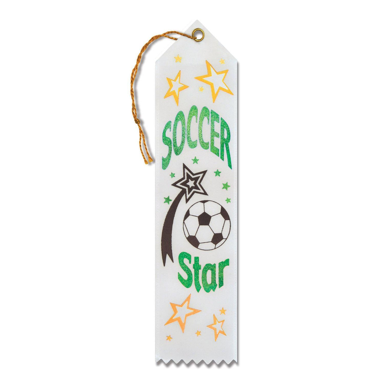 Soccer Star Award Ribbon - Bulk 6 Pack
