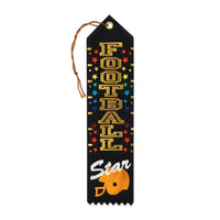 Football Star Award Ribbon - Bulk 6 Pack