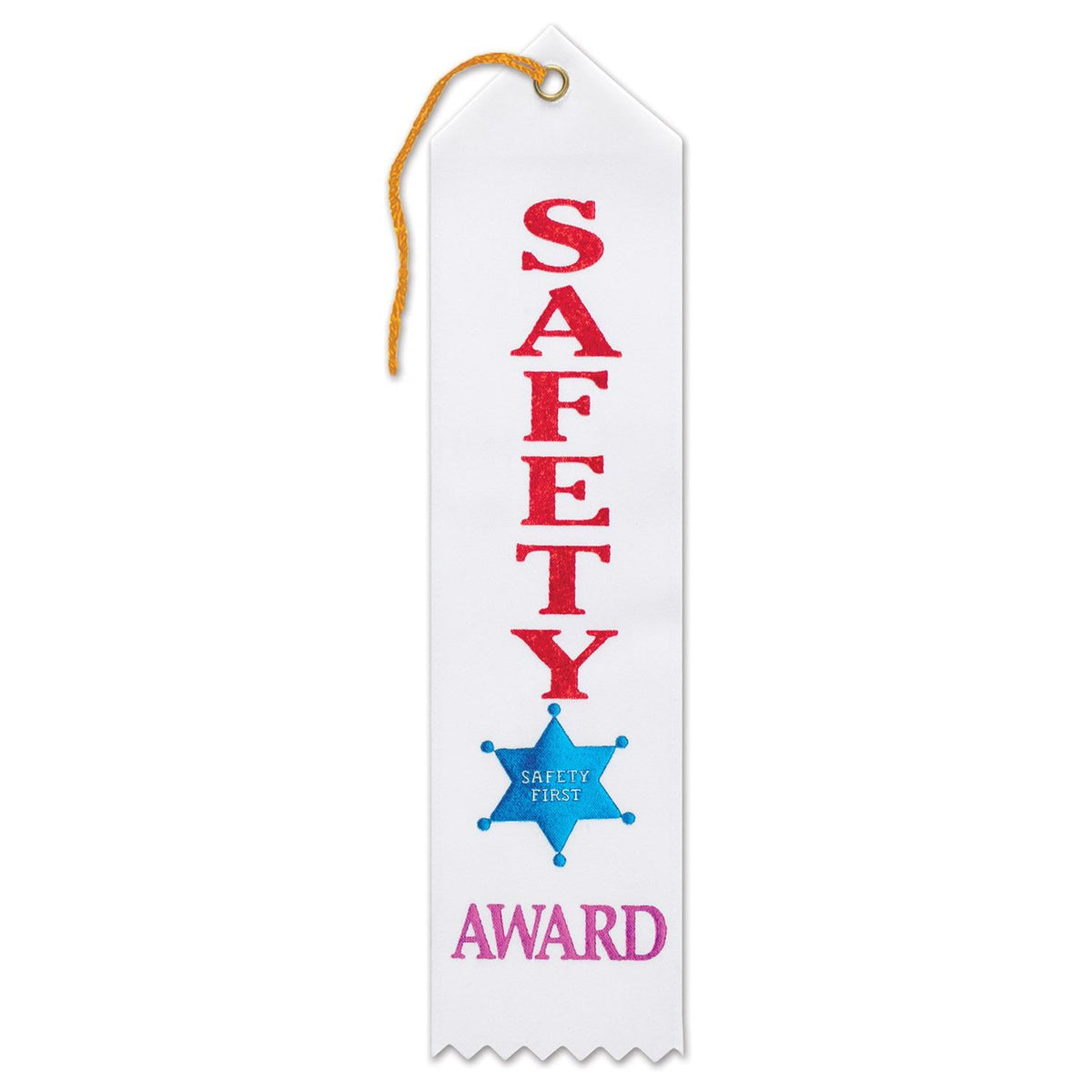 Bulk 6 Pack Safety Award Ribbon | Beistle – PartyDecorations.com