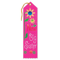 New Big Sister Award Ribbon - Bulk 6 Pack