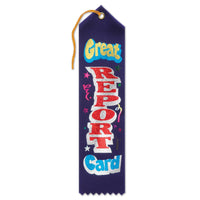 Great Report Card Award Ribbon - Bulk 6 Pack