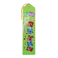 Happy Birthday Award Ribbon - Bulk 6 Pack