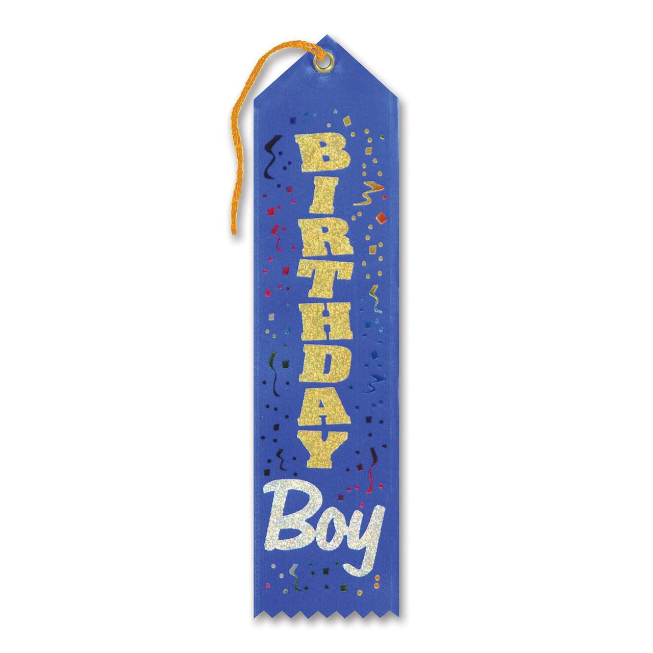 Birthday Boy Award Ribbon- Blue - Bulk 6 Pack