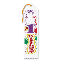 My 1st Birthday Award Ribbon - Bulk 6 Pack