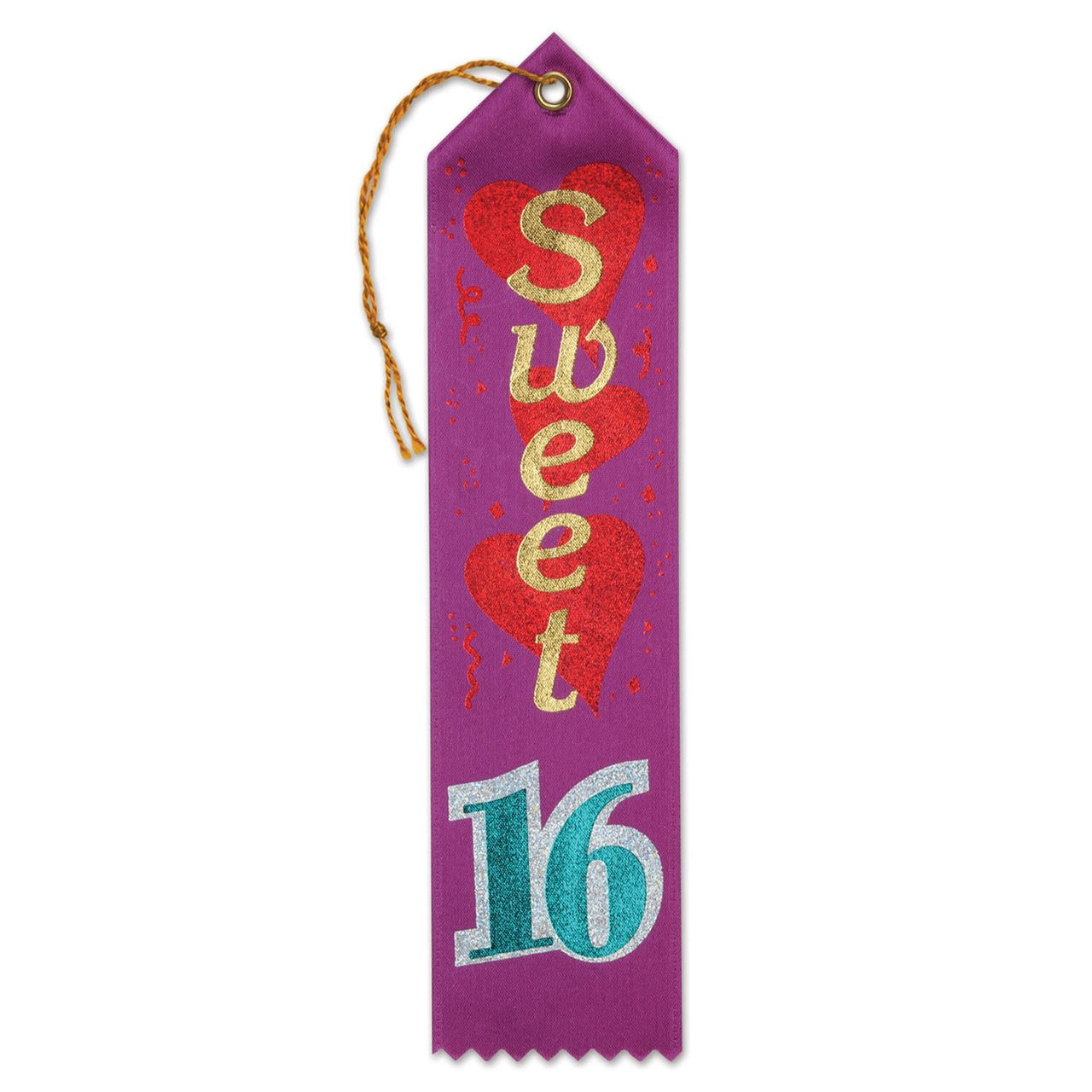 Sweet 16 Award Ribbon - Bulk 6 Pack
