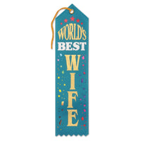 World's Best Wife Award Ribbon - Bulk 6 Pack