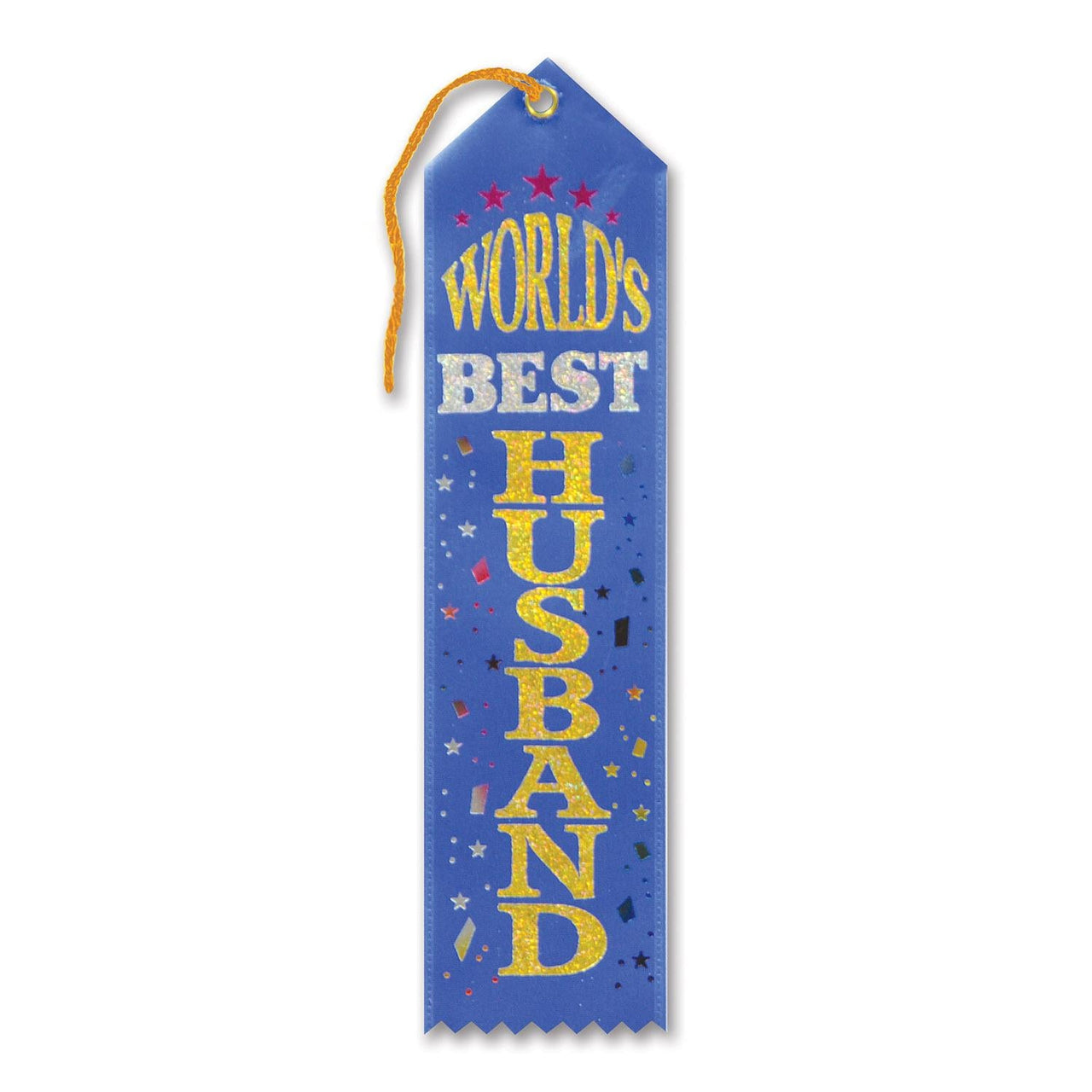 World's Best Husband Award Ribbon - Bulk 6 Pack