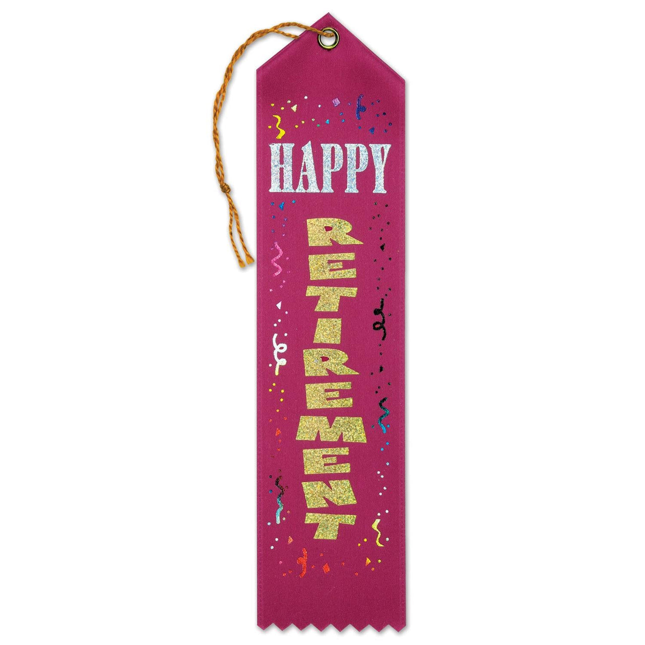 Happy Retirement Party Award Ribbon - Bulk 6 Pack