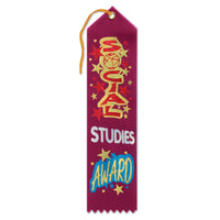 Social Studies Award Ribbon - Bulk 6 Pack