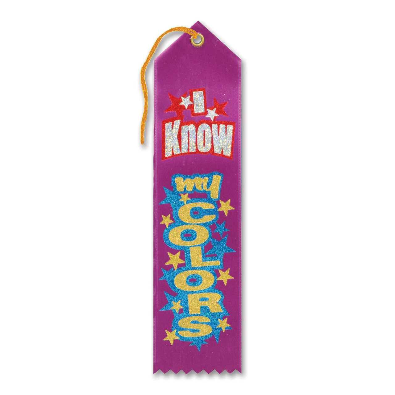 I Know My Colors Award Ribbon - Bulk 6 Pack