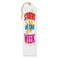 Student Of The Week Award Ribbon - Bulk 6 Pack