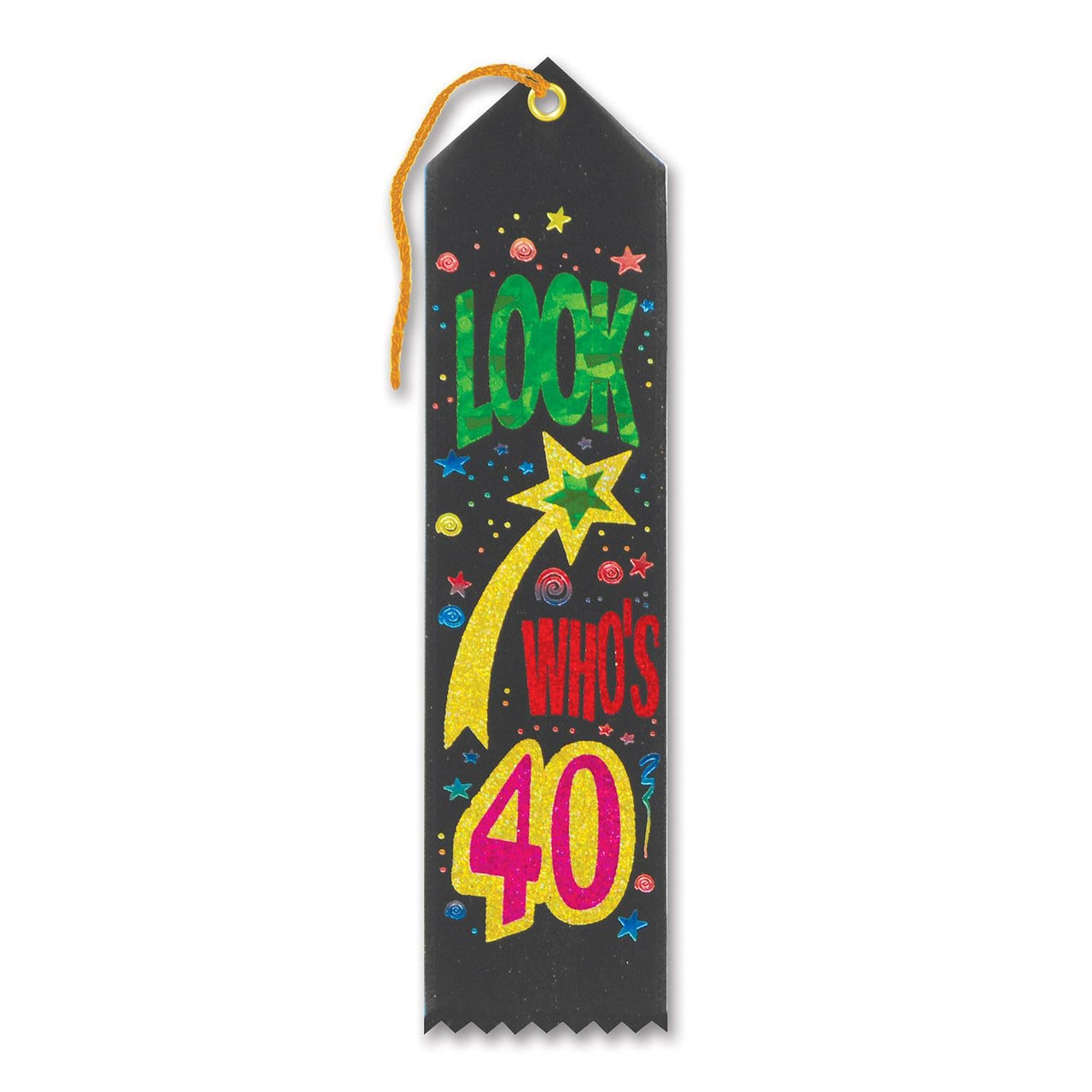 Look Who's 40 Award Ribbon - Bulk 6 Pack