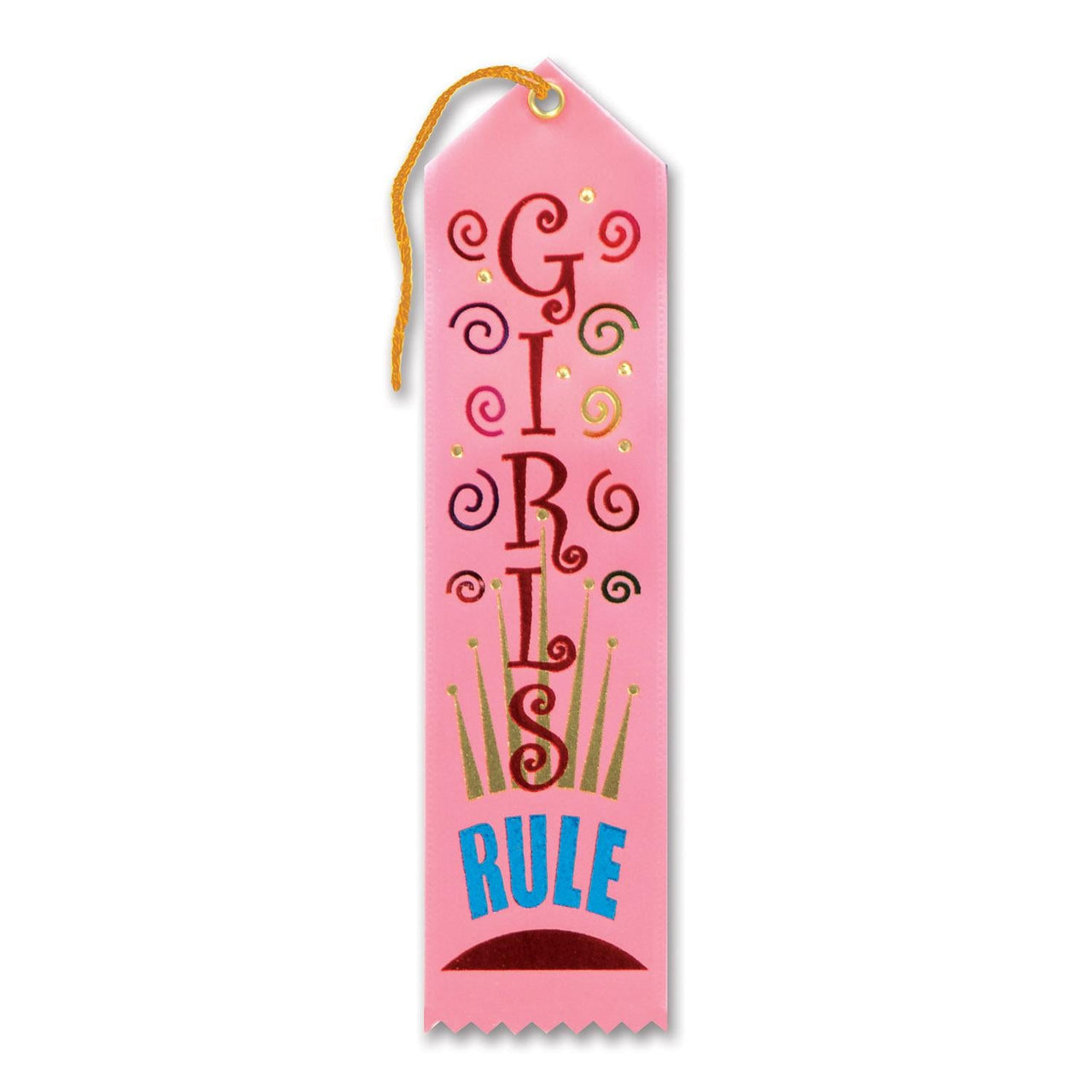 Girls Rule Award Ribbon - Bulk 6 Pack