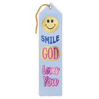 Smile - God Loves You Ribbon - Bulk 6 Pack