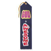 God Is Awesome Party Ribbon - Bulk 6 Pack