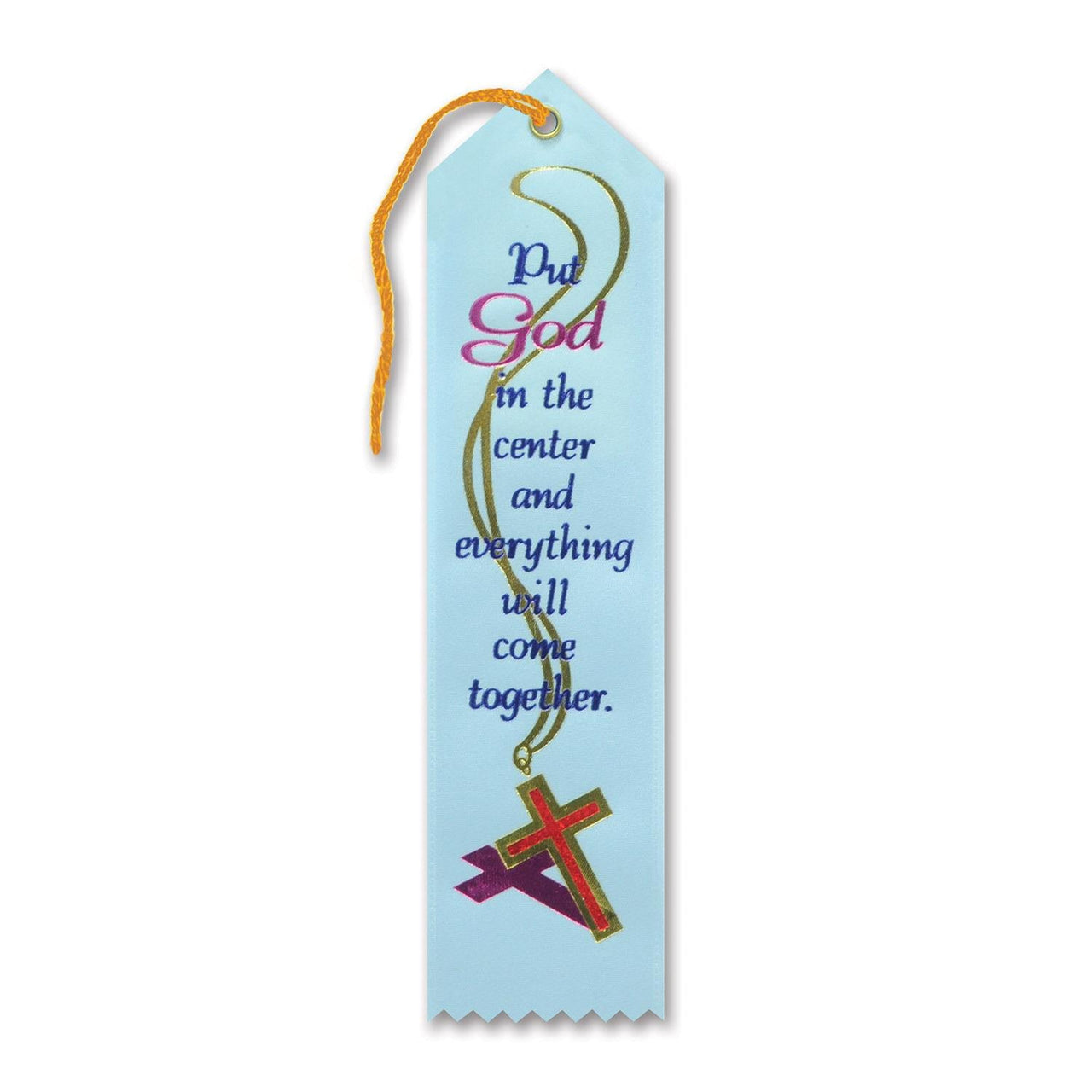 Put God In The Center Ribbon - Bulk 6 Pack