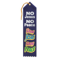 Know Jesus Know Peace Ribbon - Bulk 6 Pack
