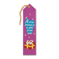 A True Friend Is A Gift From God Ribbon - Bulk 6 Pack