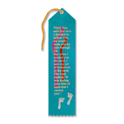 Footprints In The Sand Ribbon - Bulk 6 Pack
