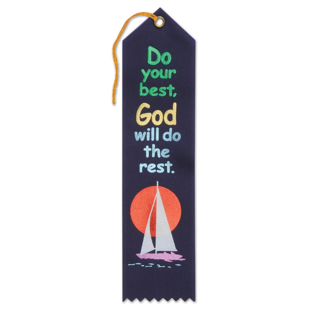 Do Your Best God Will Do The Rest Ribbon - Bulk 6 Pack