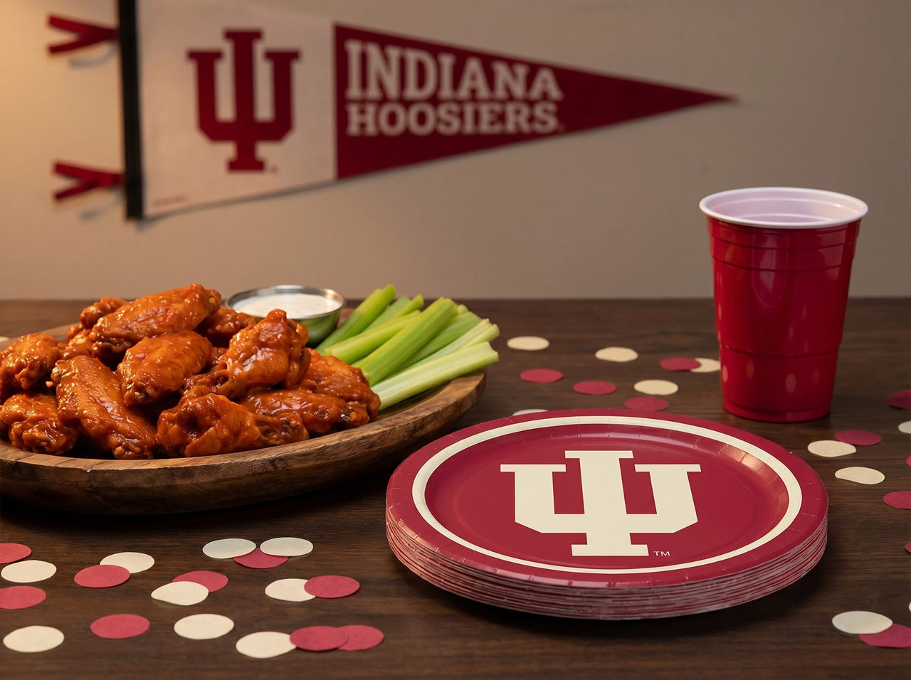 Indiana Hoosiers Paper Plates (8/Pkg)