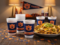 Auburn Tigers 20 Oz Plastic Cups (8/Pkg)