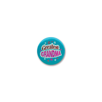 Grandparent's Day Greatest Grandma Satin Button - Bulk 6 Pack