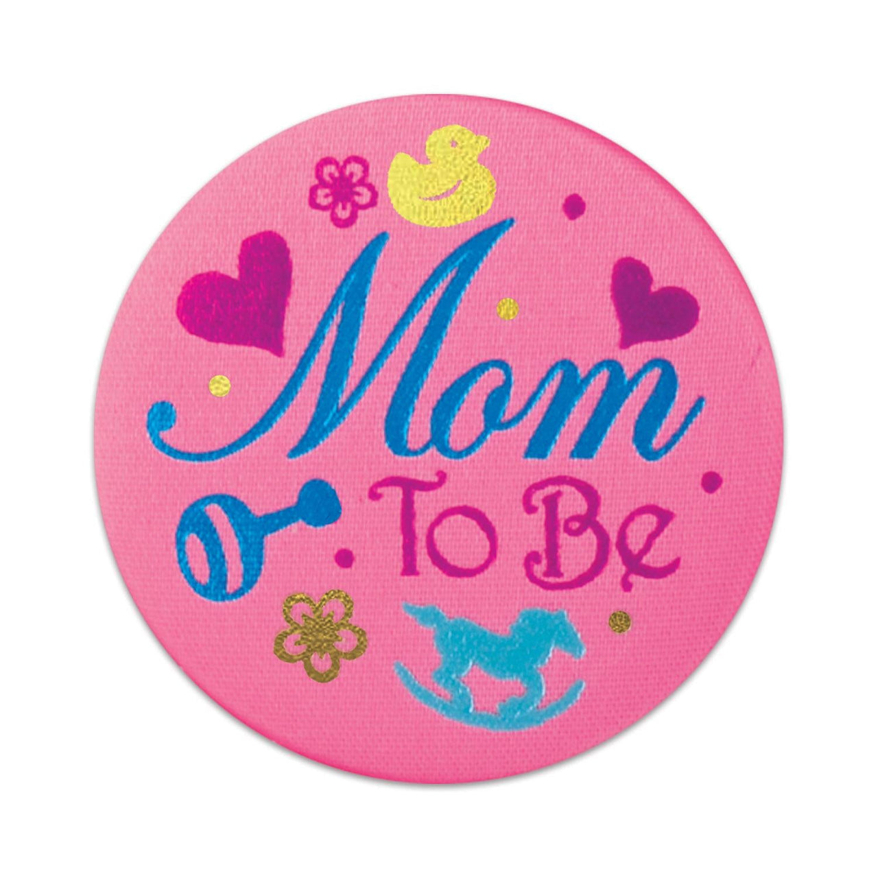 Mom To Be Satin Button - Bulk 6 Pack