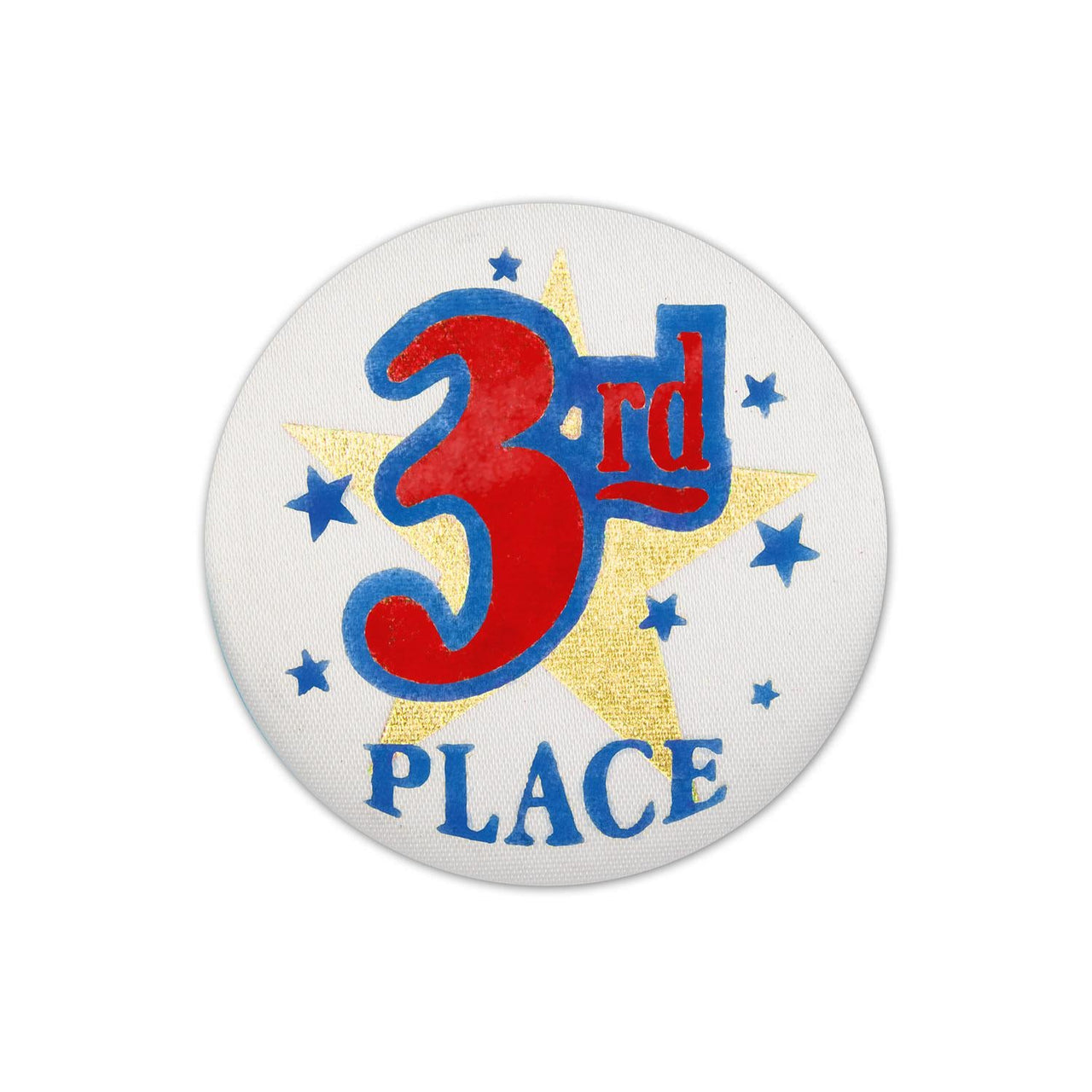 3rd Place Satin Button - Bulk 6 Pack