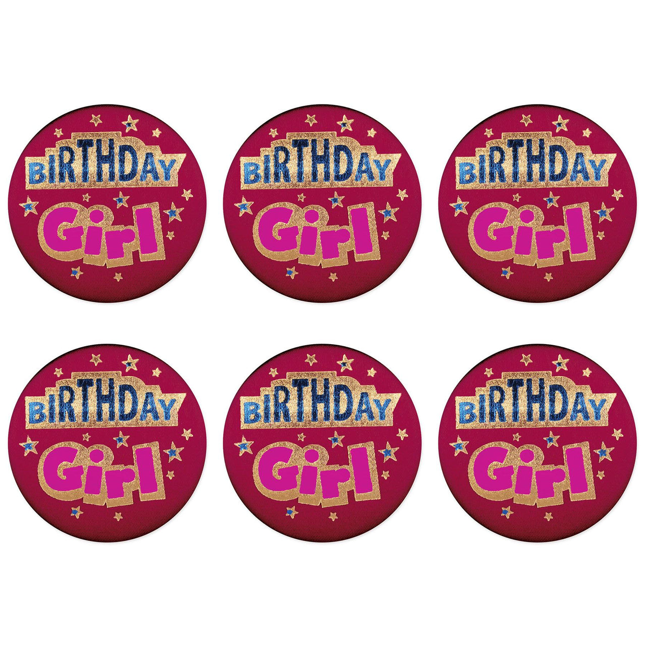 Birthday Girl Satin Button