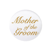 Mother Of The Groom Satin Button - Bulk 6 Pack