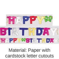 12/Case Bulk Happy Birthday Party Banners