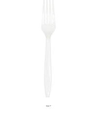 288/Case Bulk White Plastic Forks