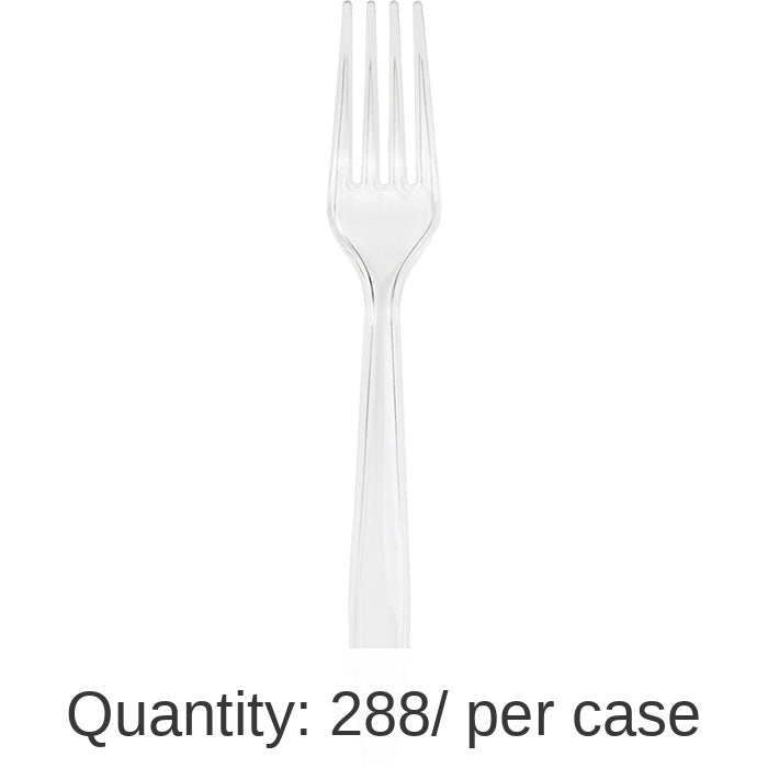288/Case Bulk Clear Plastic Forks