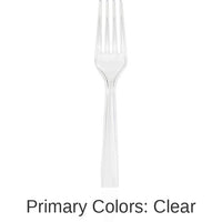 600/Case Bulk Clear Plastic Forks