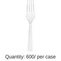 600/Case Bulk Clear Plastic Forks