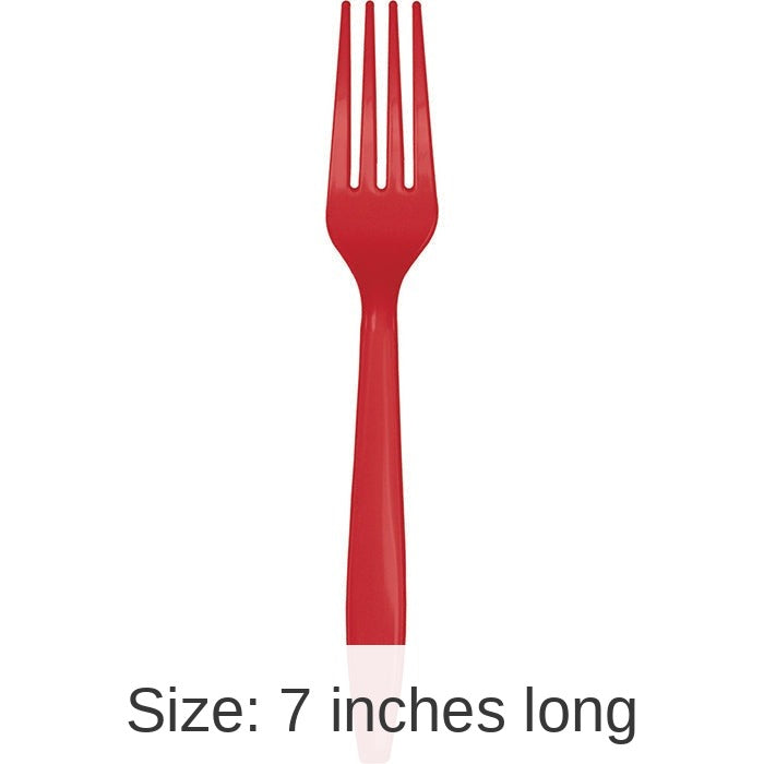 288/Case Bulk Classic Red Plastic Forks